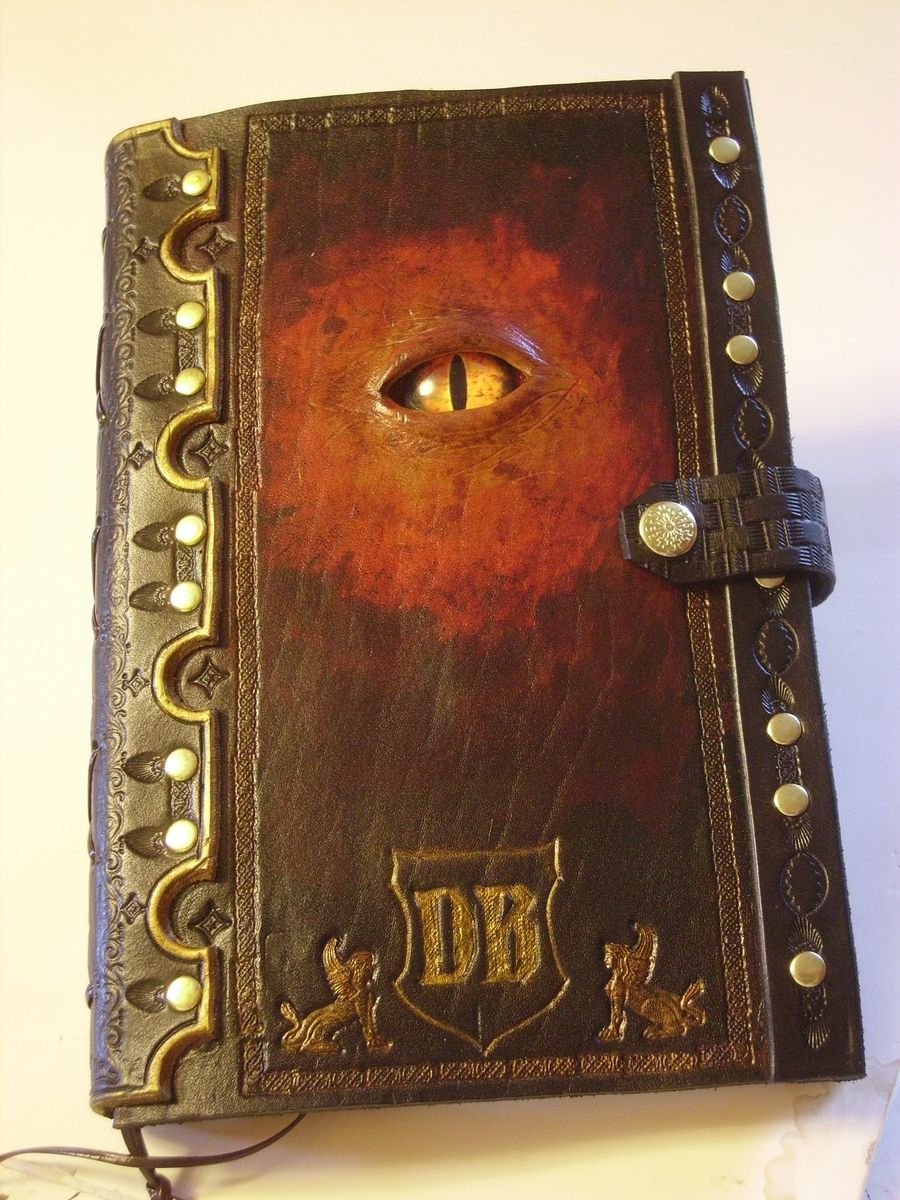 Hand Made Handcrafted Leather Eye Of Sauron Journal By Gene S