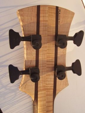 Custom Made 4 String Electric Bass Guitar Curly Ambrosia Maple