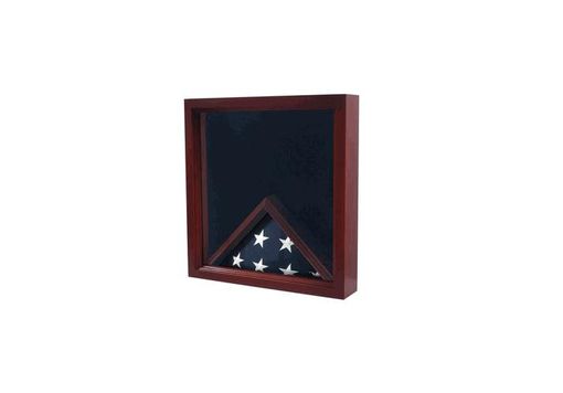 Custom Made Flag And Medal Display Case - Shadow Box,Flag Display