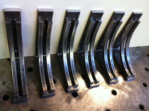 Custom Made Six Iron Corbel Shelf Brackets