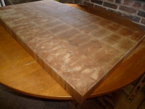 Custom Made Ambrosia Maple End Grain Chopping Board, Butcher Block, Island