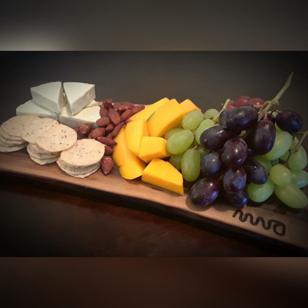 Hand Crafted Picnic Serving Tray Or Board For Charcuterie Or Small