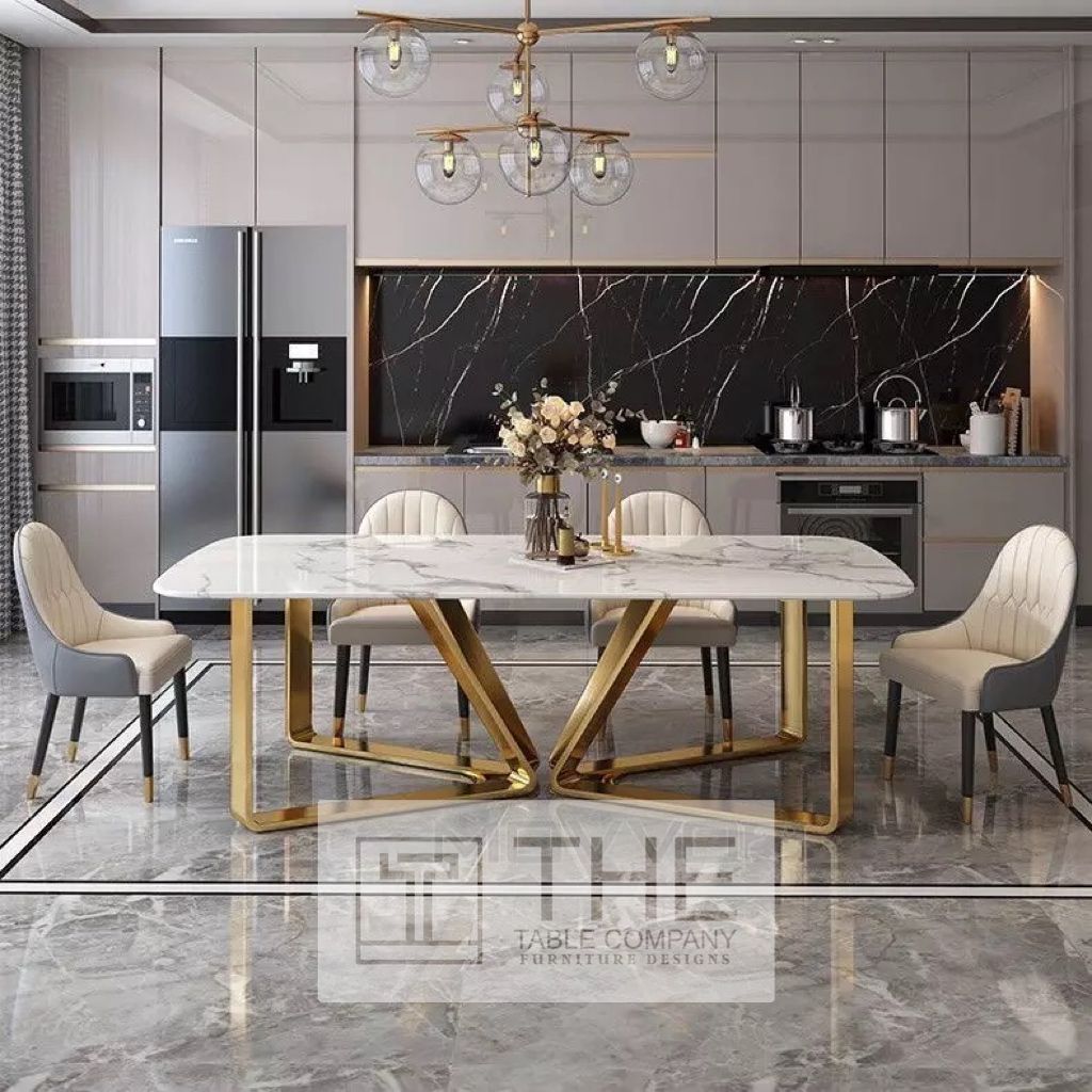 Marble Dining Table And Chairs, Marble Dining Table With Chairs
