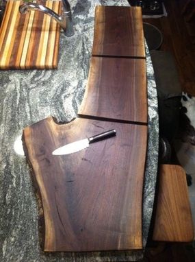 Custom Made Rustic Walnut Cutting Boards/Serving Trays