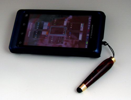 Custom Made Mini Touch Stylus With Earphone Plug, Custom Acrylic Body, Five Available Colors For Stylus Tip