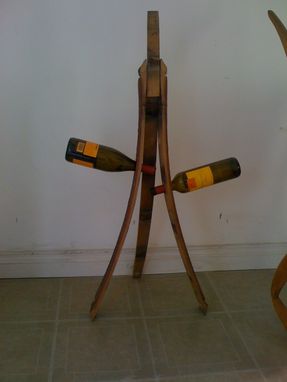 Custom Made Wine Barrel Wine Rack