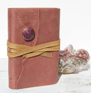 Custom Made Leather Journal Handmade Bound Travel Cowgirl Diary Watercolor Art Notebook
