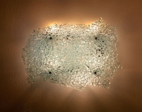 Custom Made Quartz Crystal Glass Wall Sconce