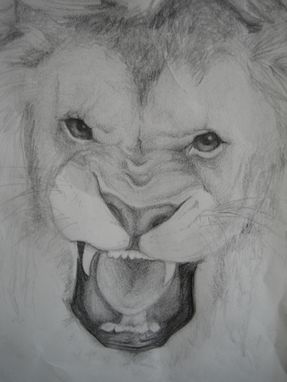 Custom Made Roaring Lion-Animal Portrait