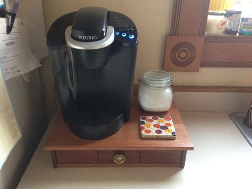 Custom Made Coffee Maker Stand With Keurig K-Cup Drawer