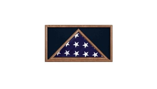 Custom Made Large Military Flag And Medal Display Case -Shadow Box