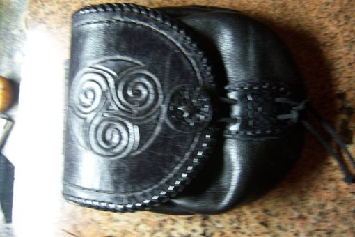 Custom Made Black Belt Bag Or Sporran Bag