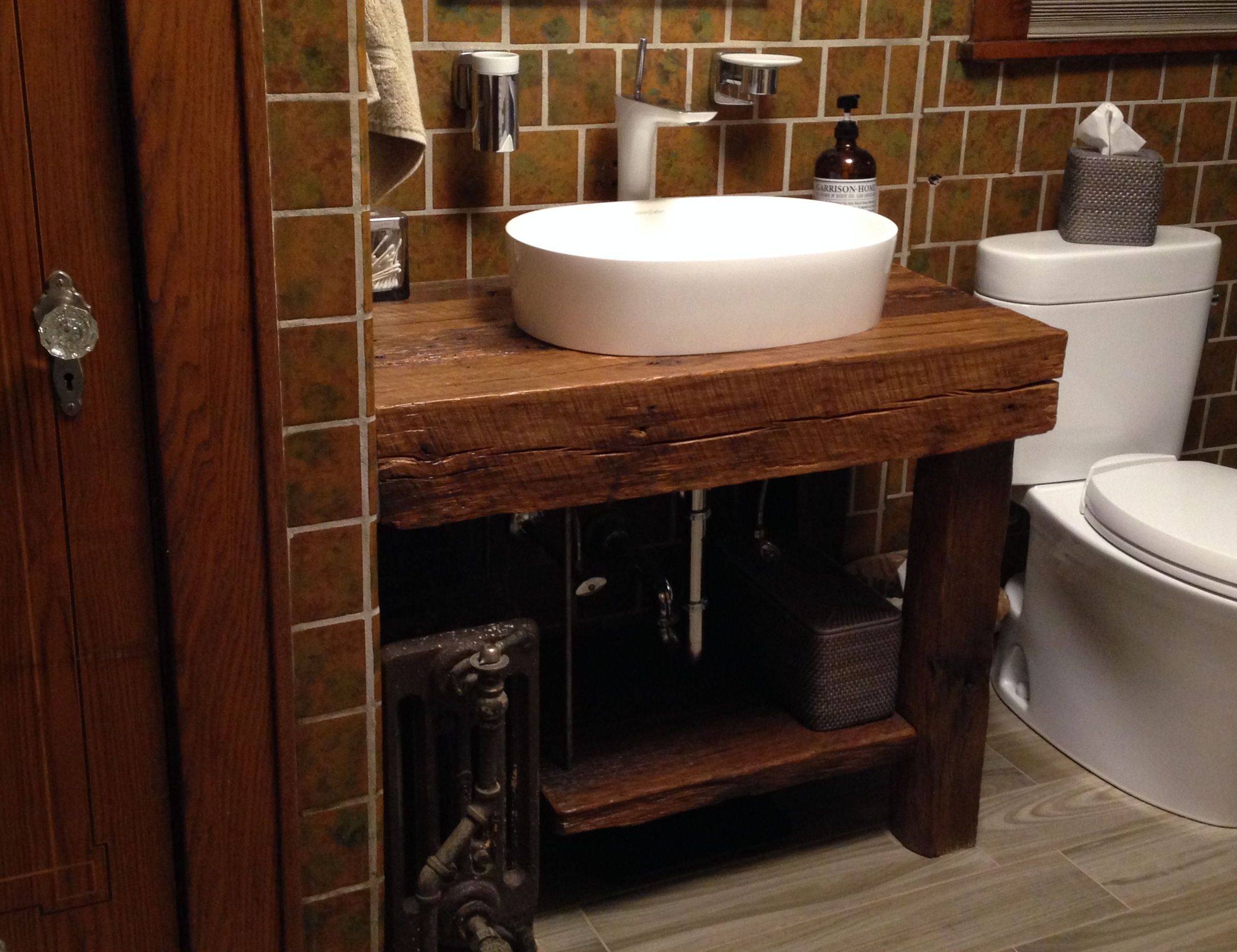 Hand Crafted Rustic Bath Vanity - Reclaimed Barnwood by Intelligent ...