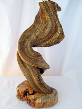 Custom Made Twisted Cedar Juniper Rustic Table Lamp