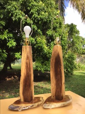 Custom Made Custom Table Lamps From Exotic Woods