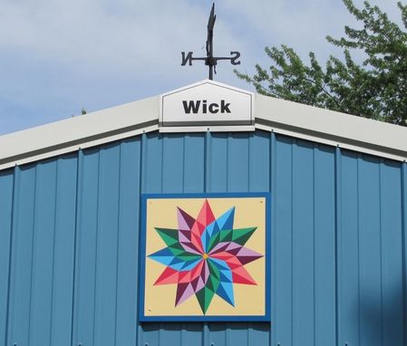 Custom Made Pinwheel Barn Quilt - 2' X 2'