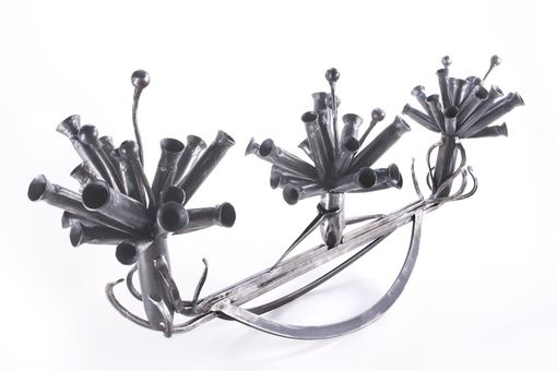Custom Made Hand Forged Steel Abstract Sculpture