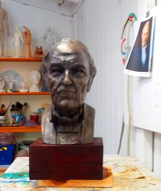 Custom Made Portrait Bust Of Old Man