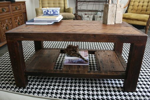 Custom Made The Rustic Coffee Table Made From New Orleans Barge Board