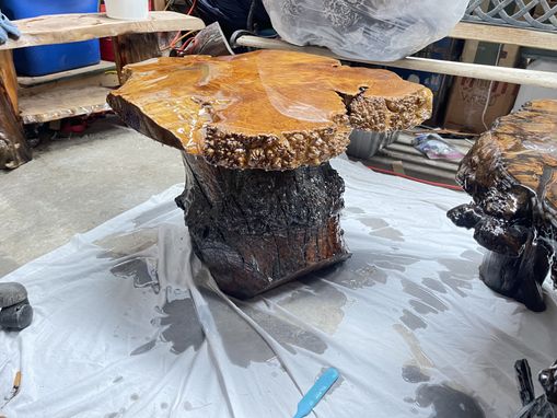 Custom Made Maple Burl End Table