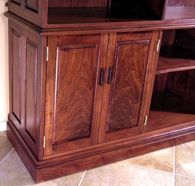 Custom Made Classical Walnut Display Cabinet