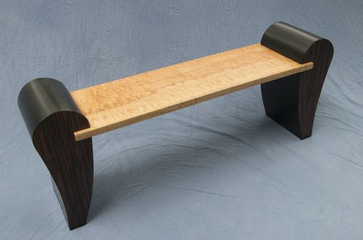 Custom Made Bench With Sculpted Legs