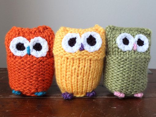 Custom Made Custom Owls Knitted Crocheted Crib Toys Ornaments Dolls