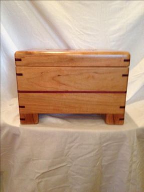 Custom Made Cherry Wood Jewelry Box