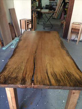 Custom Made Live Edge Slab Tables, Custom Built, Metal And Wood Leg Options, Up To 8 Feet Long