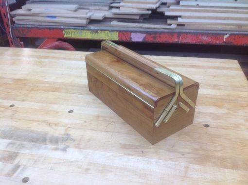 Custom Made Oak Tool Box, Art Hobby Box