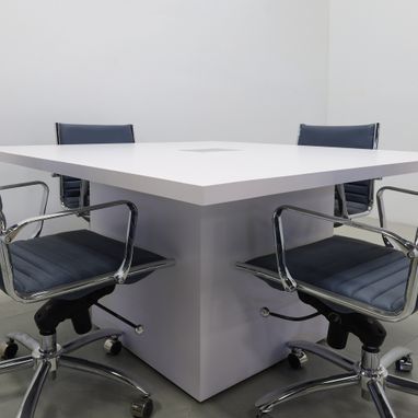 Custom Made Square Shape Custom Conference Table, Laminate Top - Newton Meeting Table