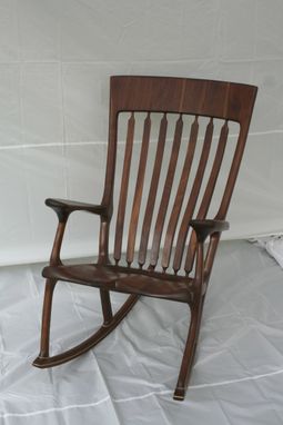Custom Made Walnut Rocking Chair - Shipping Included
