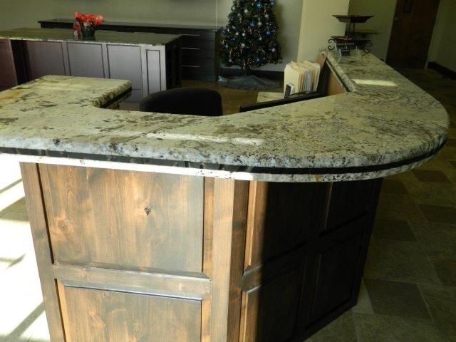 Custom Made Reception Desk By Stone Age Granite Custommade Com
