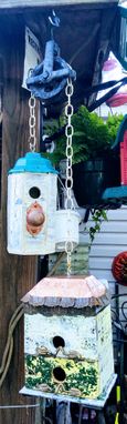 Custom Made Neighboring Birdhouses