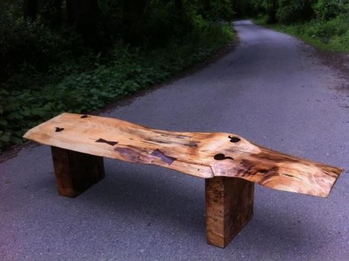 Custom Made Spalted Maple Bench