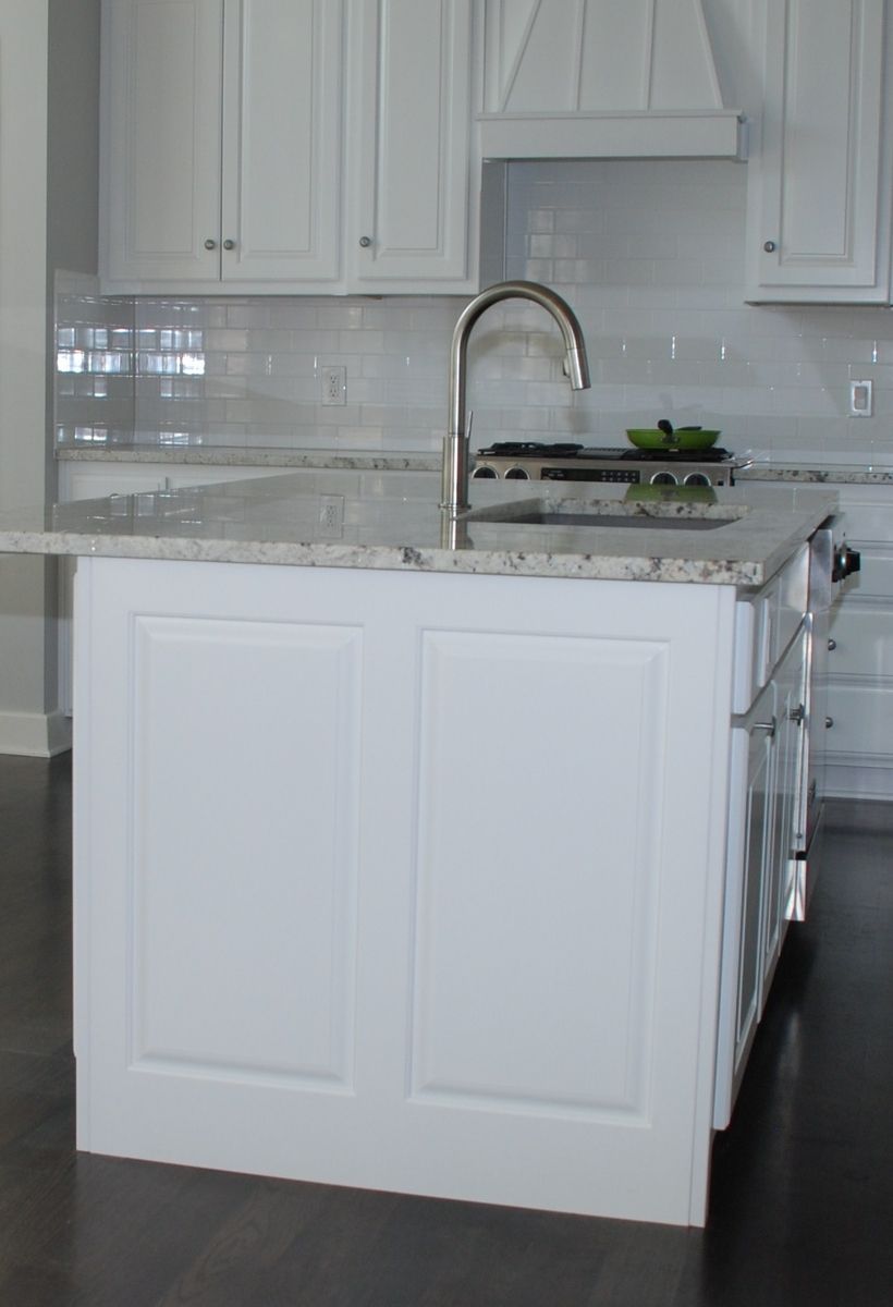 Custom Made White Kitchen Island by Belak Woodworking LLC | CustomMade.com