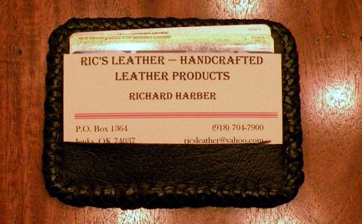 Custom Made Custom Leather Credit Card Holder