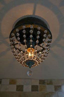 Custom Made Crystal Beaded Ceiling Light