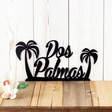 Custom Made Palm Tree Wall Art, Metal Sign Personalized Outdoor, Beach House Signs, Home Name Signs