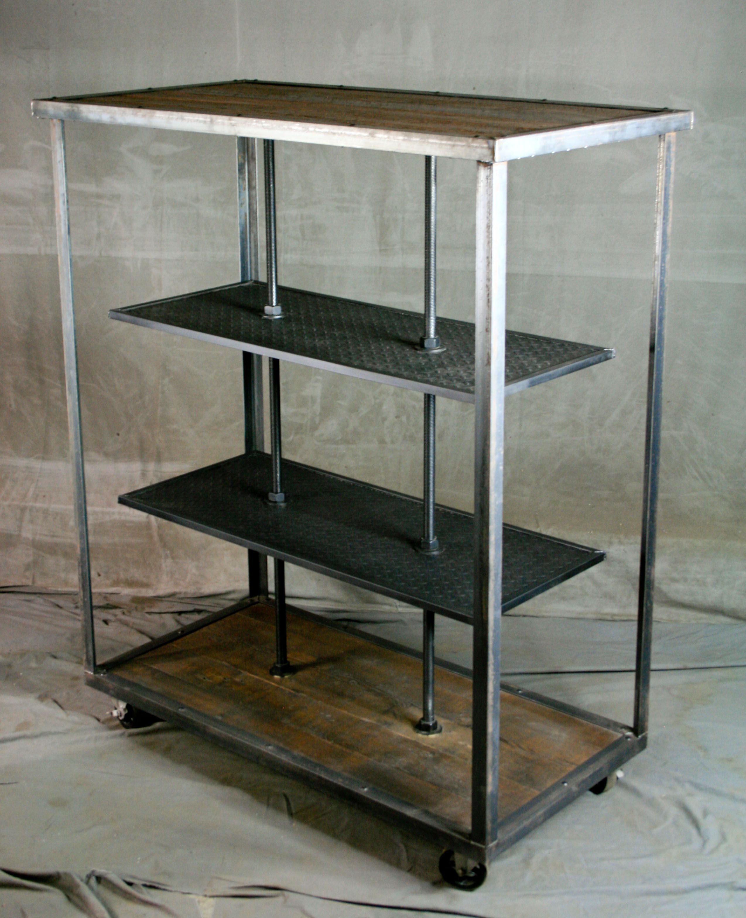 Buy Hand Made Industrial Retail Fixture Display Shelving. Rustic