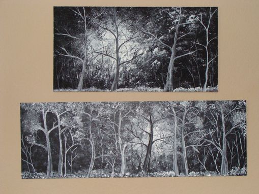 Custom Made Forest On Panel