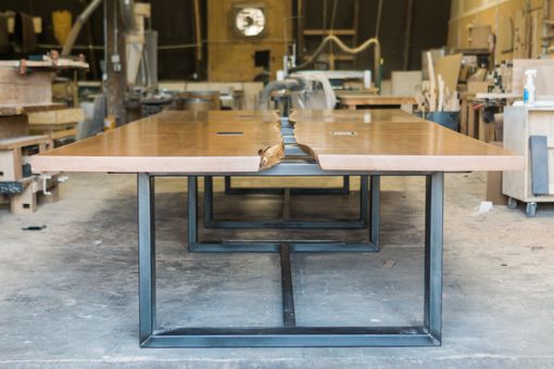 Custom Made Solid Wood Conference Table