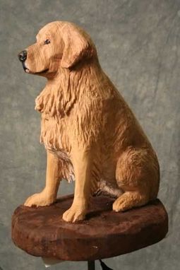 Custom Made Custom Life Size Dog Carvings