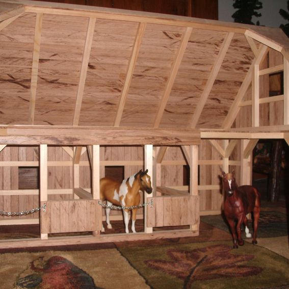 Hand Crafted Wooden Toy Barn #6 by Wild Cat Hollow Creations ...