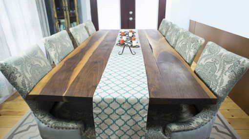 Custom Made Rustic Walnut Dining Table