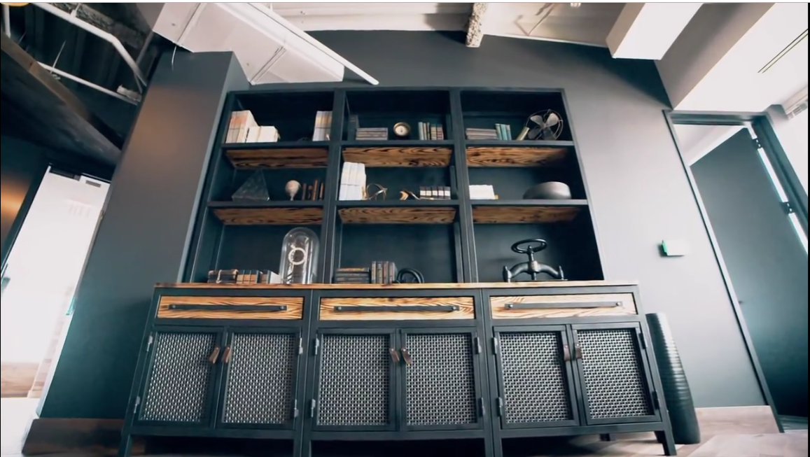 Handmade Industrial Hutch by Two Bolts Studios