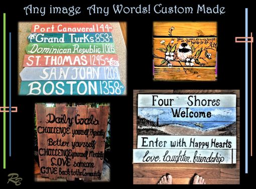 Custom Made Custom, Sign, Destination, Beach, Quote