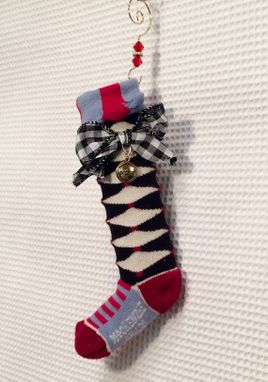 Custom Made Christmas Tree Ornament // Sock Ornament // Whimsical Ornament