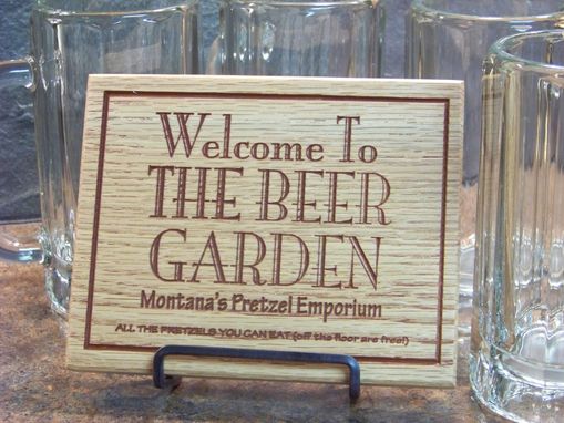 Custom Made Personalized Beer Garden Sign