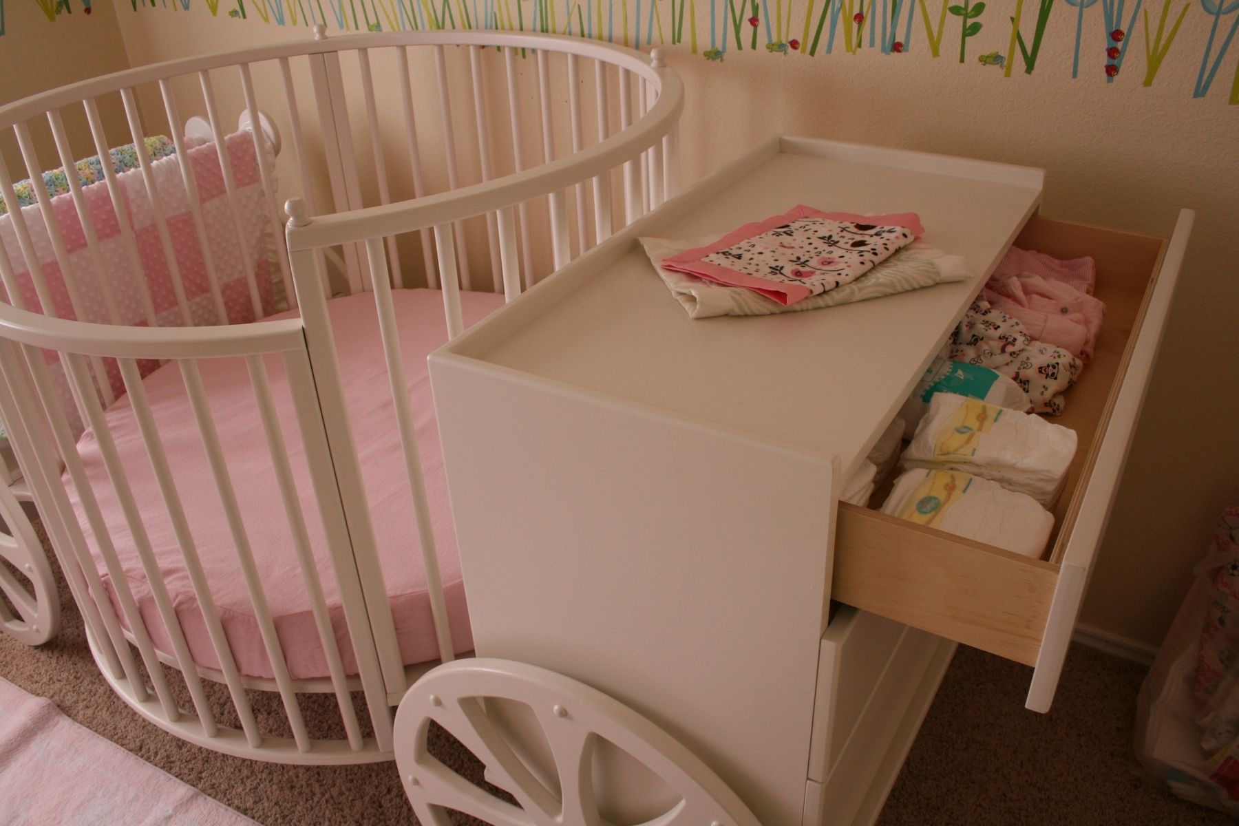Hand Made Carriage Crib by Stoll Furniture and Design